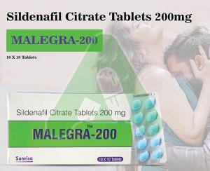 Malegra 200mg Tablets, Type of Medicines : Allopathic