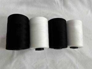Polyester Sewing Thread, Color : White & Black