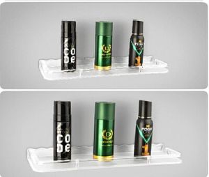 5x12 Inch Rectangular ABS Bathroom Shelf