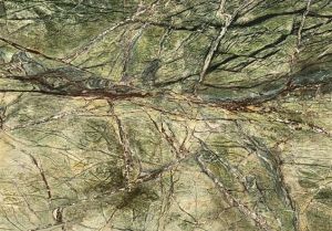 Natural Stone Rain Forest Green Marble, Shape : Irregular