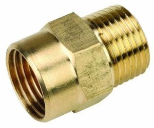 Threaded Brass Pipe Coupling, Color : Golden