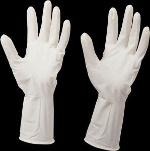 Ramsons Dotted Latex Examination Gloves Free, Gender : Unisex