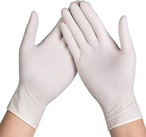 Plain Latex Powder Free Gloves M, Gender : Female