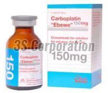 Carboplatin 150mg Injection, Packaging Type : Glass Bottle