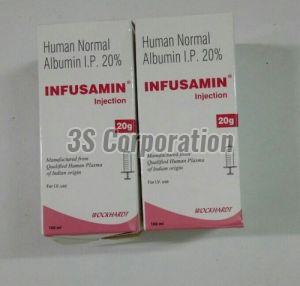 INFUSAMIN HUMAN ALBUMIN 20%, Packaging Type : Plastic Bottle