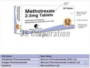 METHOTREXATE TABLET 2.5MG, Packaging Type : Plastic Bottle