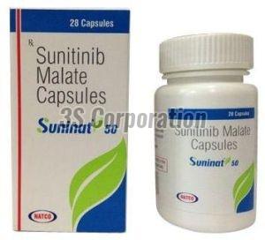 Suninat 50 Capsules, For Clinical, Hospital Etc., Packaging Type : Plastic Bottle