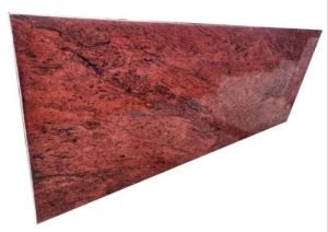 Polished Red Granite Marble Slab, Shape : Rectangular