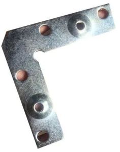 Plain Polished Mild Steel L Bracket, Color : Silver