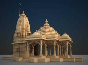 Plain Polished Standstone Architecture Sandstone Temple for Workship