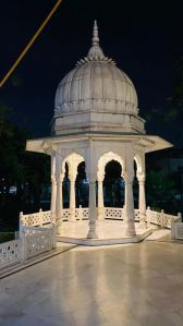 Polished White Sandstone Gazebo for Garden, Park