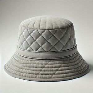 Quilted Bucket Hat Classy Casual Wear, Technics : Washed