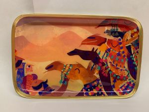 Enamel Metal Serving Tray