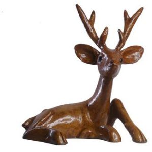 Handcrafted Paper Mâché Deer Figurine By Universal Tribes