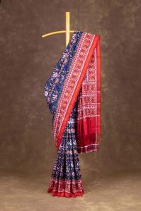 Blue Patan Patola Silk Saree