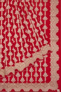 Red Banaras Katan Saree