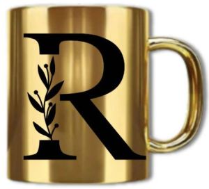 Initial Golden Mug