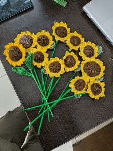 Crochet Sunflower Bouquet