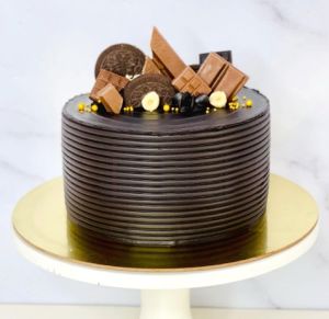 Double Truffle Choco Cake, Shape : Round