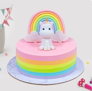 Little Unicorn Rainbow Cake