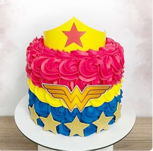 Super Women Theme Cake