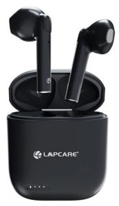 Lapcare Black Twinbuds 2 Wireless Earbuds With 18Hrs Playtime With AI Voice Assistant