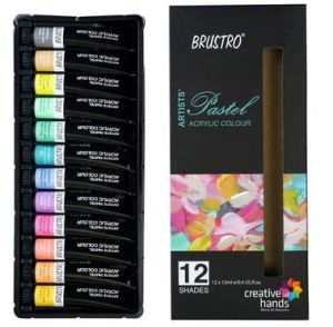 Artist's Acrylic Pastel Colour | Set Of 12 Colors X 12ml Tubes