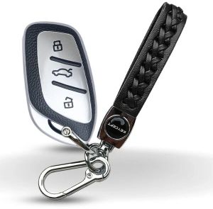 MG TPU (Artificial) Leather Key Cover With Keychain. (Type 5)