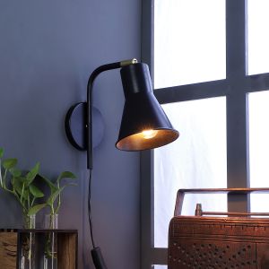 GILBERT BLACK METAL WALL LIGHT