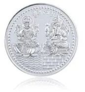 100 G Laxmi-ganesh, (999) Pure Silver Precious Coin