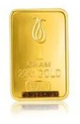 22K, 1g 916 Pure Gold Bar