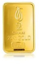 22K, 2g 916 Pure Gold Bar