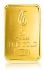 24K, 5g 999 Pure Gold Bar