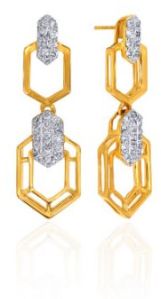 Geometric Grace Diamond Earrings