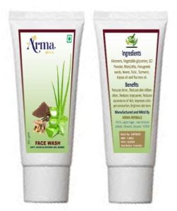 Arma Herbals Anti-acne Aloevera Face Wash, Form : Gel