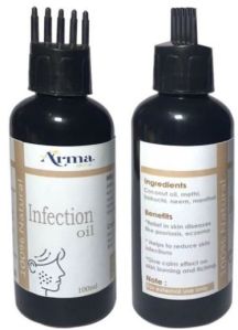 Arma Herbals Natural Infection Oil, Packaging Type : Glass Bottle