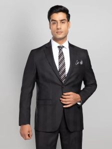 Men&AMP;rsquo;s 2 Piece Checkered Business Suit &AMP;ndash; Black