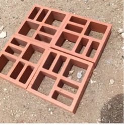 Terracotta TV Clay Jali, Color : Red 8*8*2.6