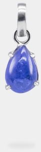 Intense Blue Pear Shaped 11.13 Carats Women Tanzanite Pendant