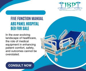 FIVE FUNCTION MANUAL ABS PANEL HOSPITAL BEDS