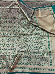 Embossed Pure Katan Silk Saree