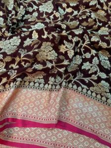 JAAL WEAVE KHADDI GEORGETTE BANARASI SAREE