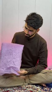 SHIMMERY ORGANZA SILK DESIGNER SAREE