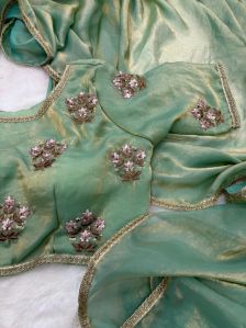 SHIMMERY TISSUE DESIGNER SAREE