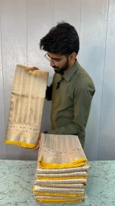 SOFT TISSUE SILK JACQUARD DESIGN HANDLOOM BANARASI SAREE