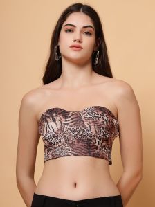 Women Leopard Skin Tube Top XL, XXL, XS