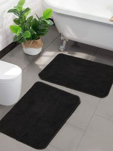 Affordable Mat for Floor Black Super Soft Microfiber Door Mats