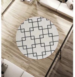 Vory Color Extra Soft Microfiber Round Carpet.