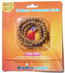 6 Mukhi Rudraksha Mala