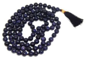 Blue Goldstone Mala : for Confidence and Ambition
